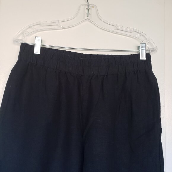 Madewell Black Linen Pants Size Medium - Picture 3 of 4